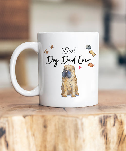 Best Dog Dad Shar Pei Ceramic Mug